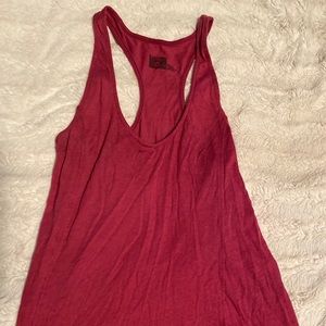 maroon tank top